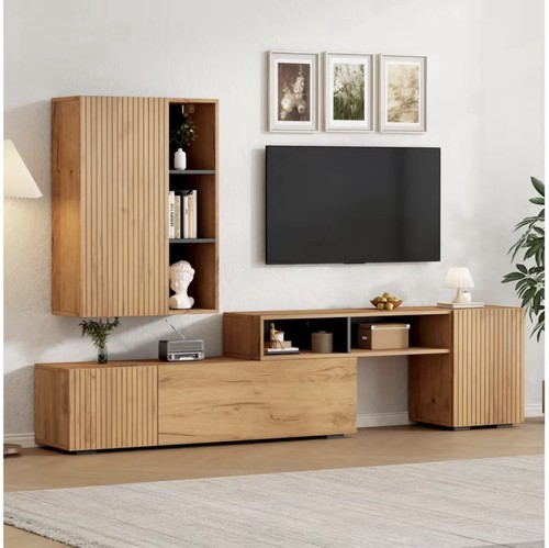 Modern wall unit set with - tv,