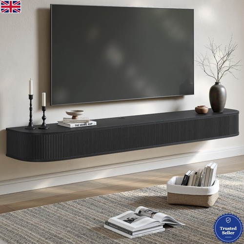 Black floating unit wall - floating,